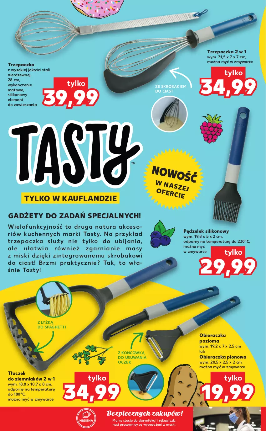 Gazetka promocyjna Kaufland - Oferta specjalna - ważna 21.10 do 03.11.2021 - strona 4 - produkty: Obieraczka, Piec, Por, Sok, Spaghetti, Tłuczek, Trzepaczka