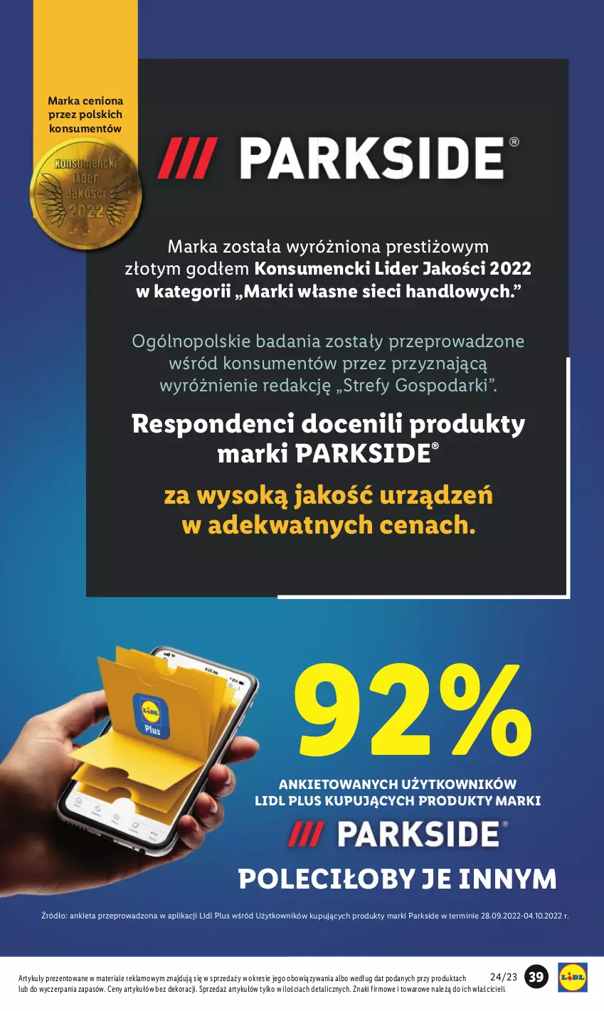 Gazetka promocyjna Lidl - GAZETKA - ważna 05.06 do 24.06.2023 - strona 45 - produkty: Parkside, Sok