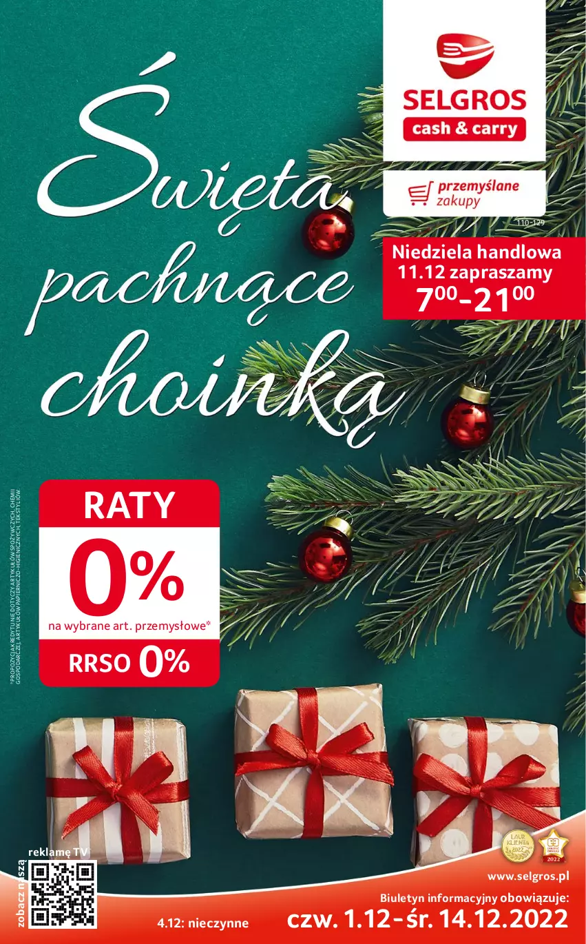 Gazetka promocyjna Selgros - Katalog Prezenty - ważna 01.12 do 14.12.2022 - strona 1 - produkty: LG, Papier