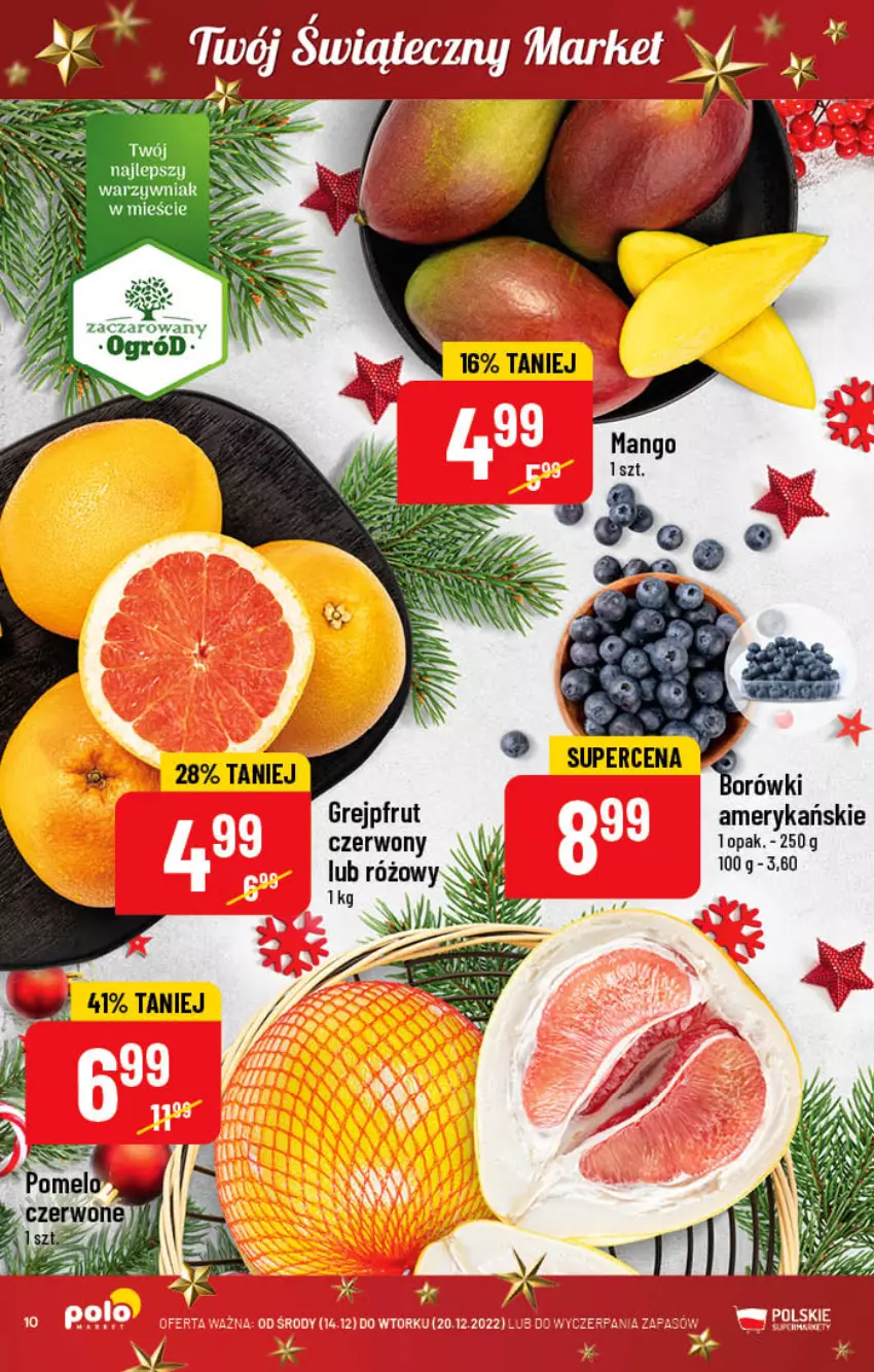 Gazetka promocyjna PoloMarket - Gazetka pomocyjna - ważna 14.12 do 20.12.2022 - strona 10 - produkty: Grejpfrut, Mango