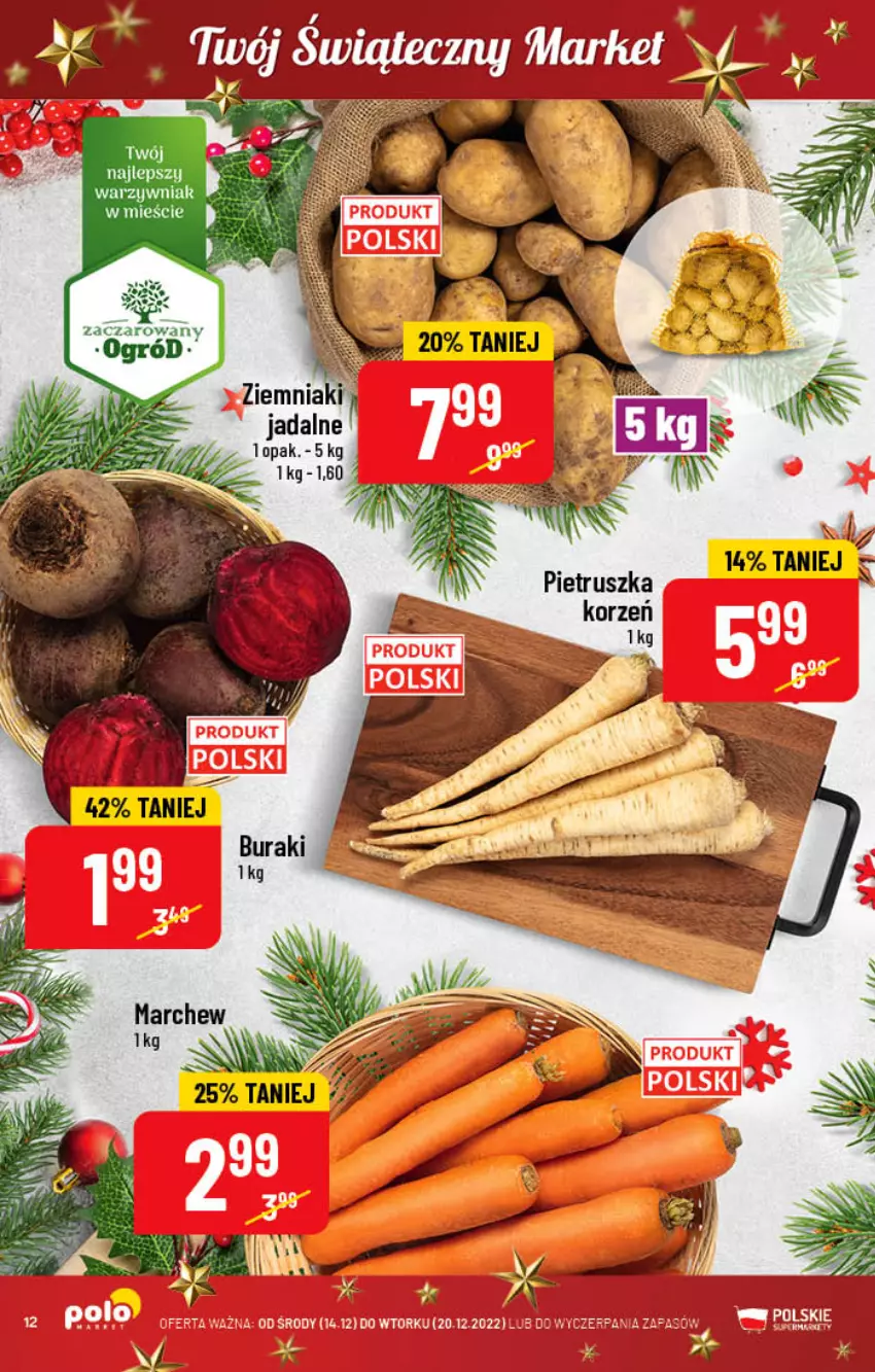 Gazetka promocyjna PoloMarket - Gazetka pomocyjna - ważna 14.12 do 20.12.2022 - strona 12 - produkty: Buraki, Ogród, Pietruszka, Sos