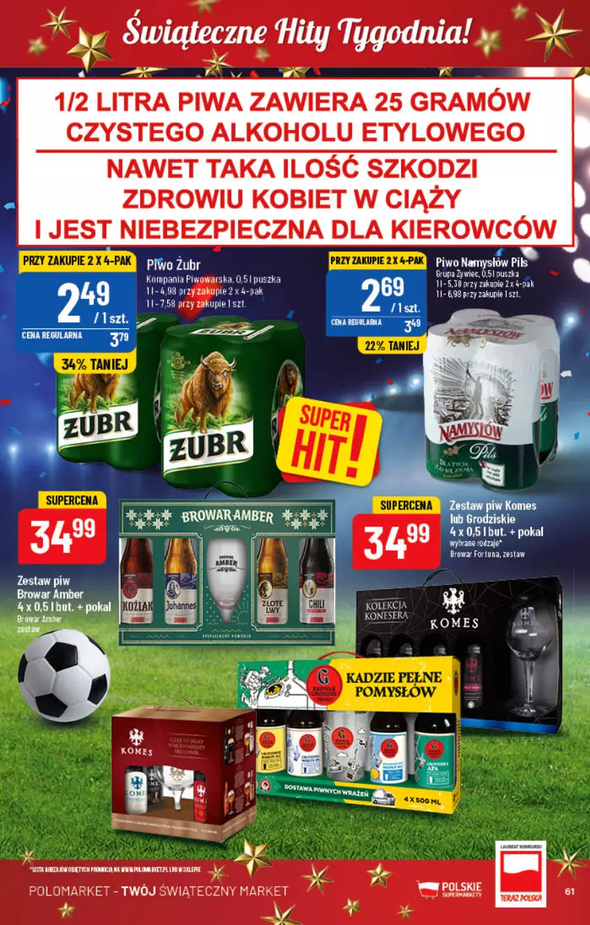 Gazetka promocyjna PoloMarket - Gazetka pomocyjna - ważna 14.12 do 20.12.2022 - strona 61 - produkty: Gra, Namysłów, Piec, Piwa, Piwo, Ser