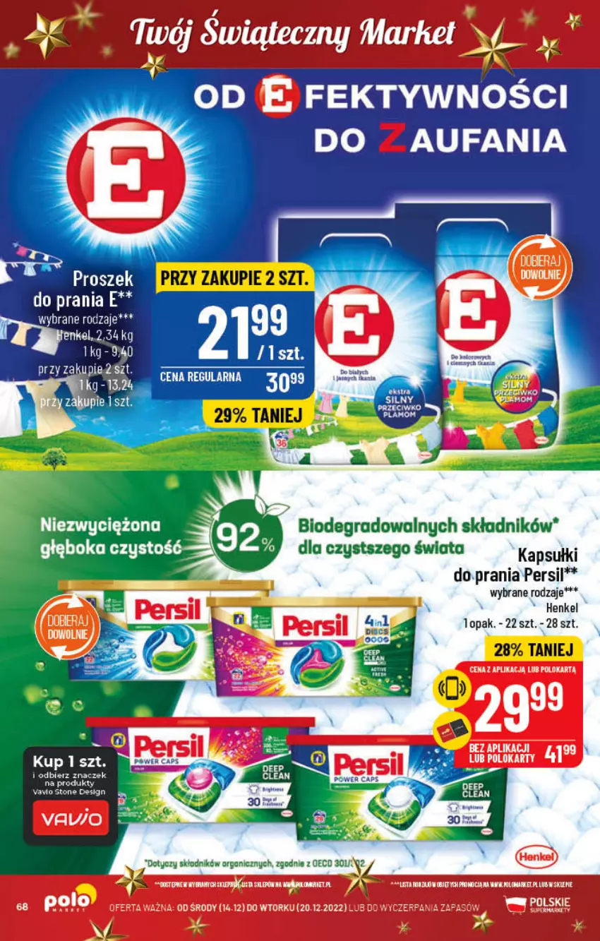 Gazetka promocyjna PoloMarket - Gazetka pomocyjna - ważna 14.12 do 20.12.2022 - strona 68 - produkty: Fa, Gra, Persil