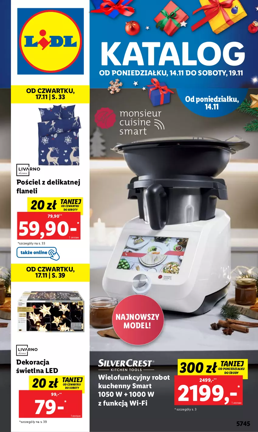 Gazetka promocyjna Lidl - GAZETKA - ważna 14.11 do 19.11.2022 - strona 1 - produkty: Pościel, Robot