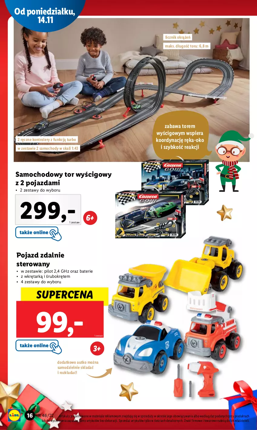 Gazetka promocyjna Lidl - GAZETKA - ważna 14.11 do 19.11.2022 - strona 16 - produkty: Kontroler, Pojazd, Tor wyścigowy, Wkręt