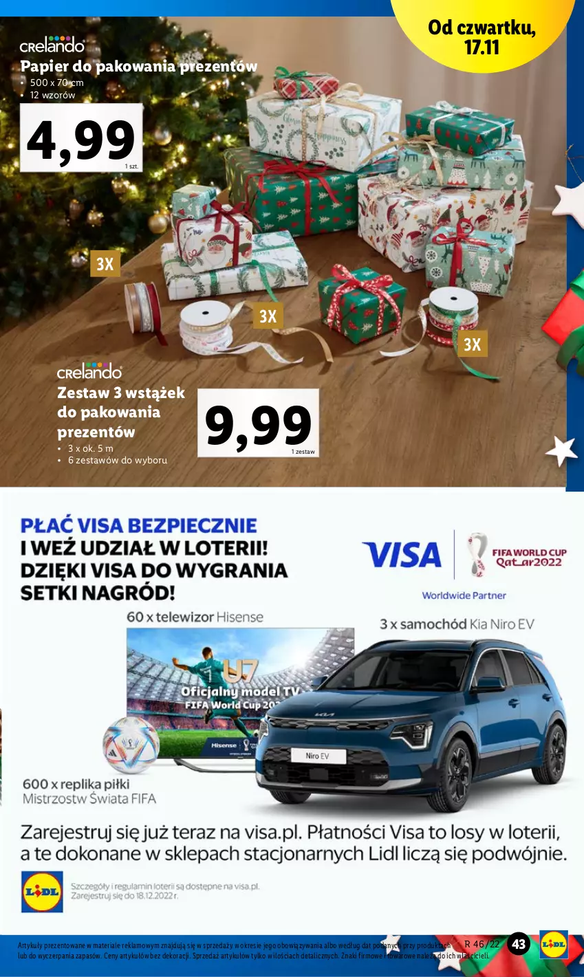 Gazetka promocyjna Lidl - GAZETKA - ważna 14.11 do 19.11.2022 - strona 43 - produkty: Papier, Papier do pakowania