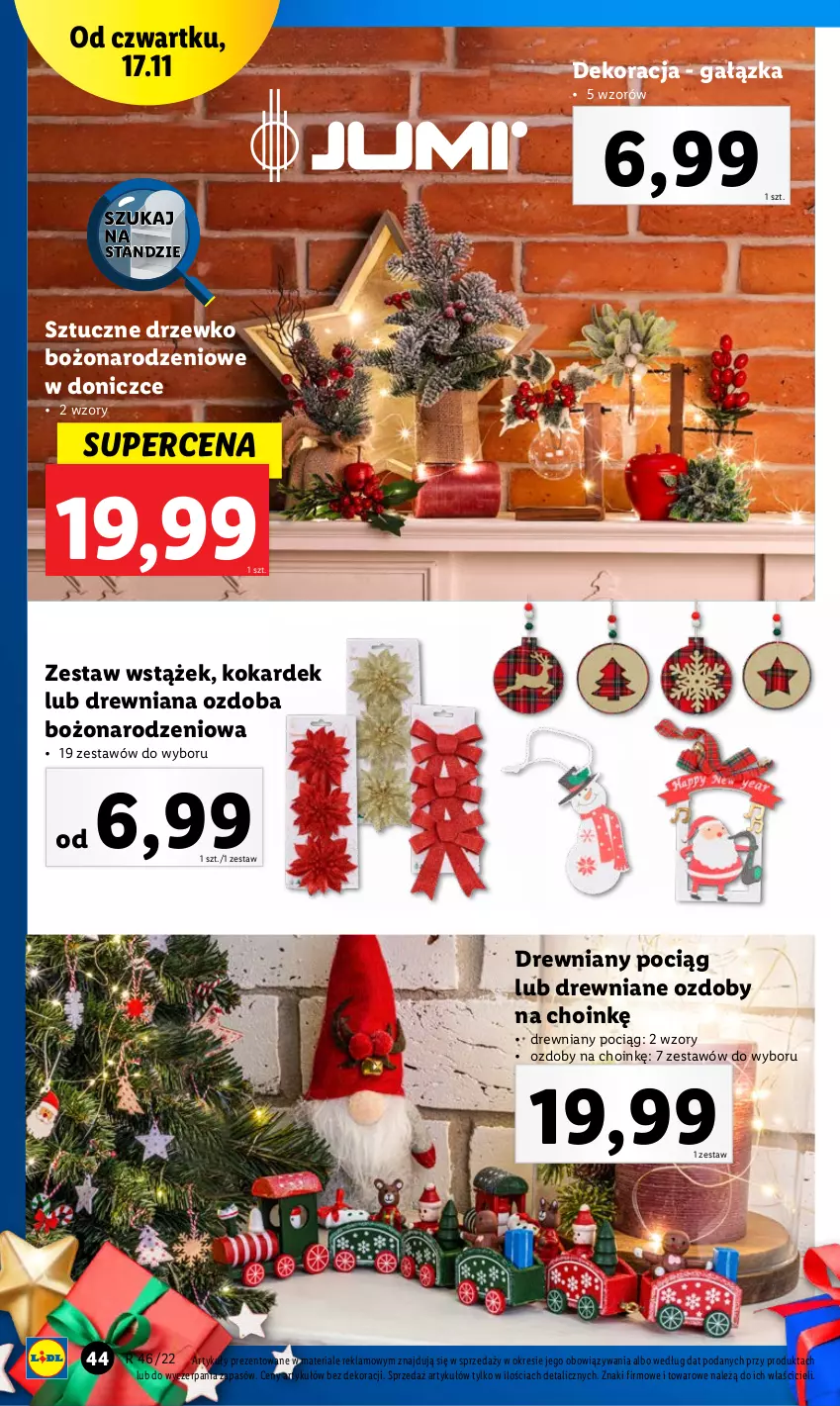 Gazetka promocyjna Lidl - GAZETKA - ważna 14.11 do 19.11.2022 - strona 44 - produkty: Ozdoba, Pociąg