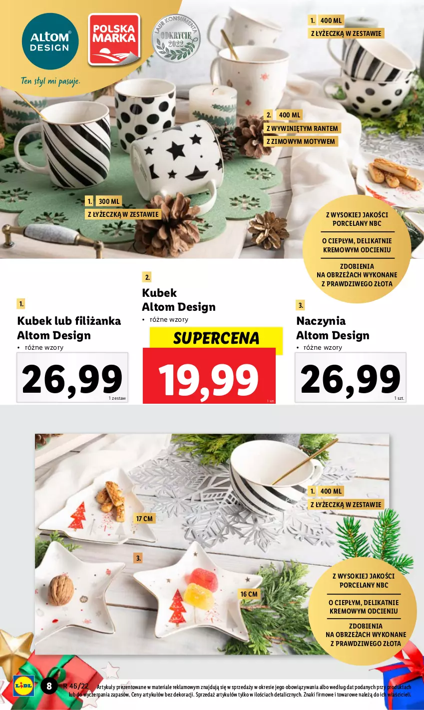 Gazetka promocyjna Lidl - GAZETKA - ważna 14.11 do 19.11.2022 - strona 8 - produkty: Filiżanka, Kubek, Por, Sok