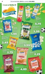 Gazetka promocyjna Netto - Oferta na Mundial - Gazetka - ważna od 03.12 do 03.12.2022 - strona 4 - produkty: Słonecznik prażony, Beko, Chipsy, Popcorn, Precelki