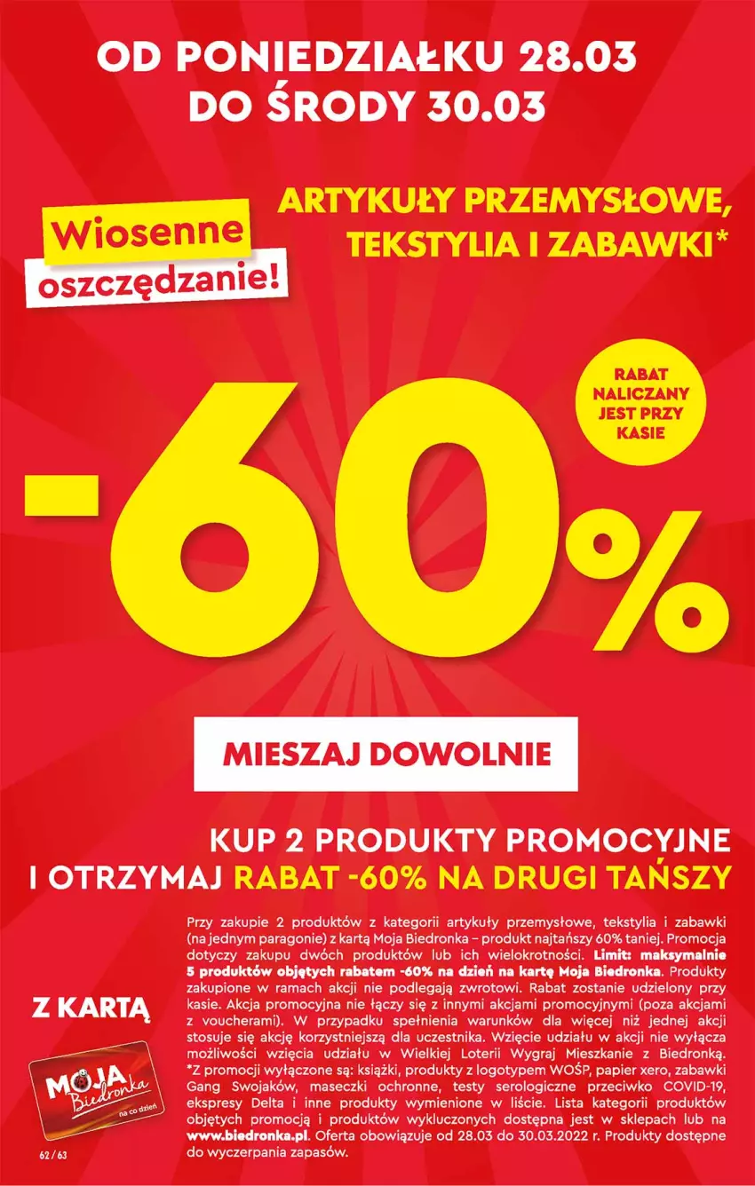 Gazetka promocyjna Biedronka - W tym tygodniu - ważna 28.03 do 02.04.2022 - strona 62 - produkty: Dron, Gra, Papier, Rama, Ser