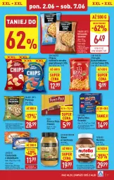 Gazetka promocyjna Aldi - Pełna oferta - Gazetka - ważna od 07.06 do 07.06.2025 - strona 17 - produkty: Goplana, Pistacje, Nutella, Prince Polo, Orzeszki, Mini Grześki, Chipsy, Chrupki, Wafle, LANA, Grześki, Czekolada, Krem orzechowy, Ferrero, Orzeszki ziemne