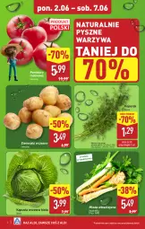 Gazetka promocyjna Aldi - Pełna oferta - Gazetka - ważna od 07.06 do 07.06.2025 - strona 2 - produkty: Warzywa, Włoszczyzna pęczek, Ziemniaki, Koperek pęczek, Pomidory