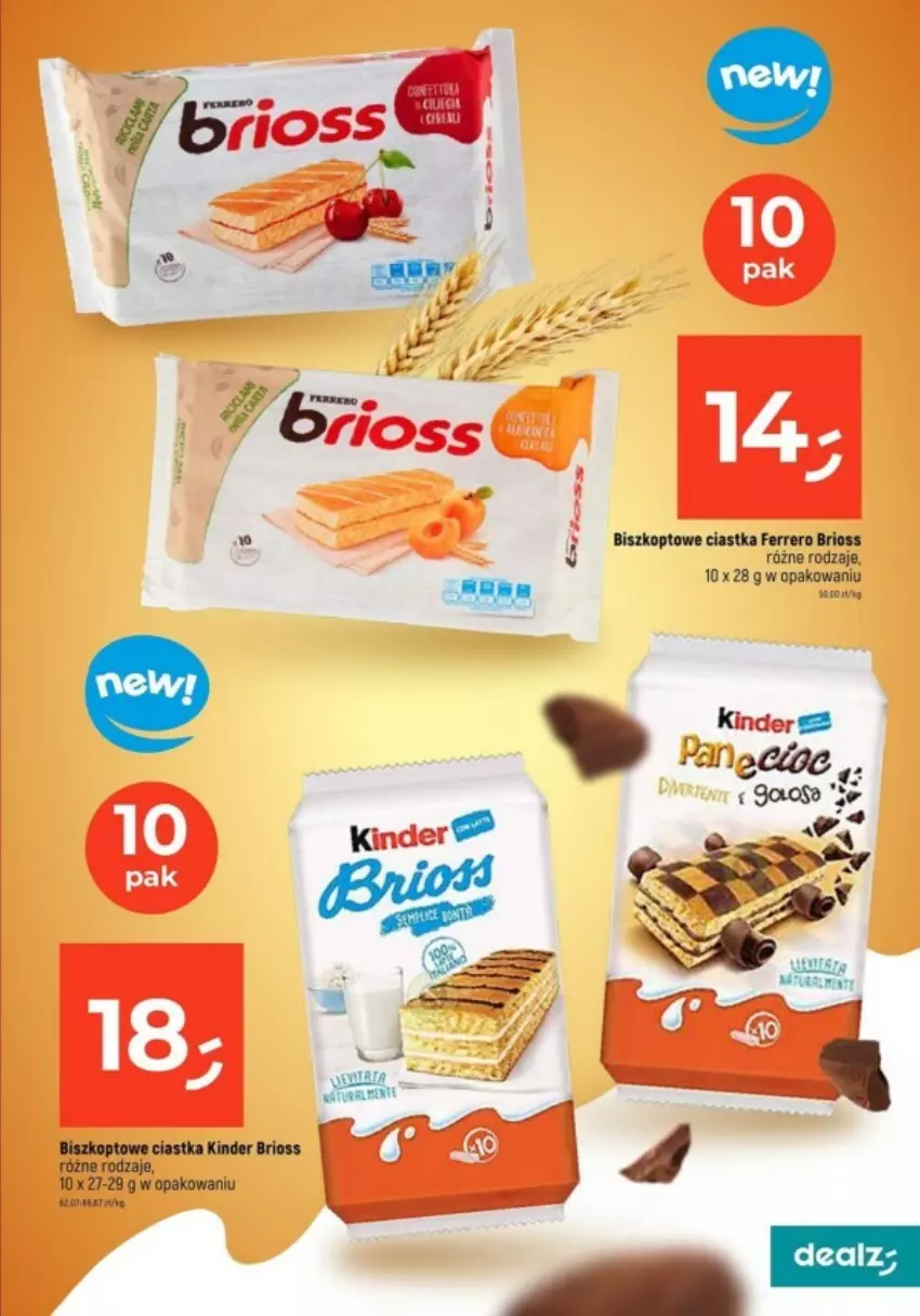 Gazetka promocyjna Dealz - ważna 26.10 do 01.11.2023 - strona 14 - produkty: Ciastka, Ferrero, Kinder