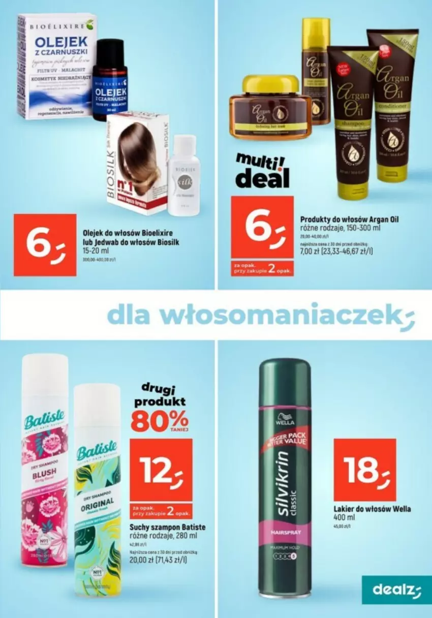 Gazetka promocyjna Dealz - ważna 26.10 do 01.11.2023 - strona 20 - produkty: Batiste, Lakier, Lakier do włosów, Olej, Suchy szampon, Szampon, Wella