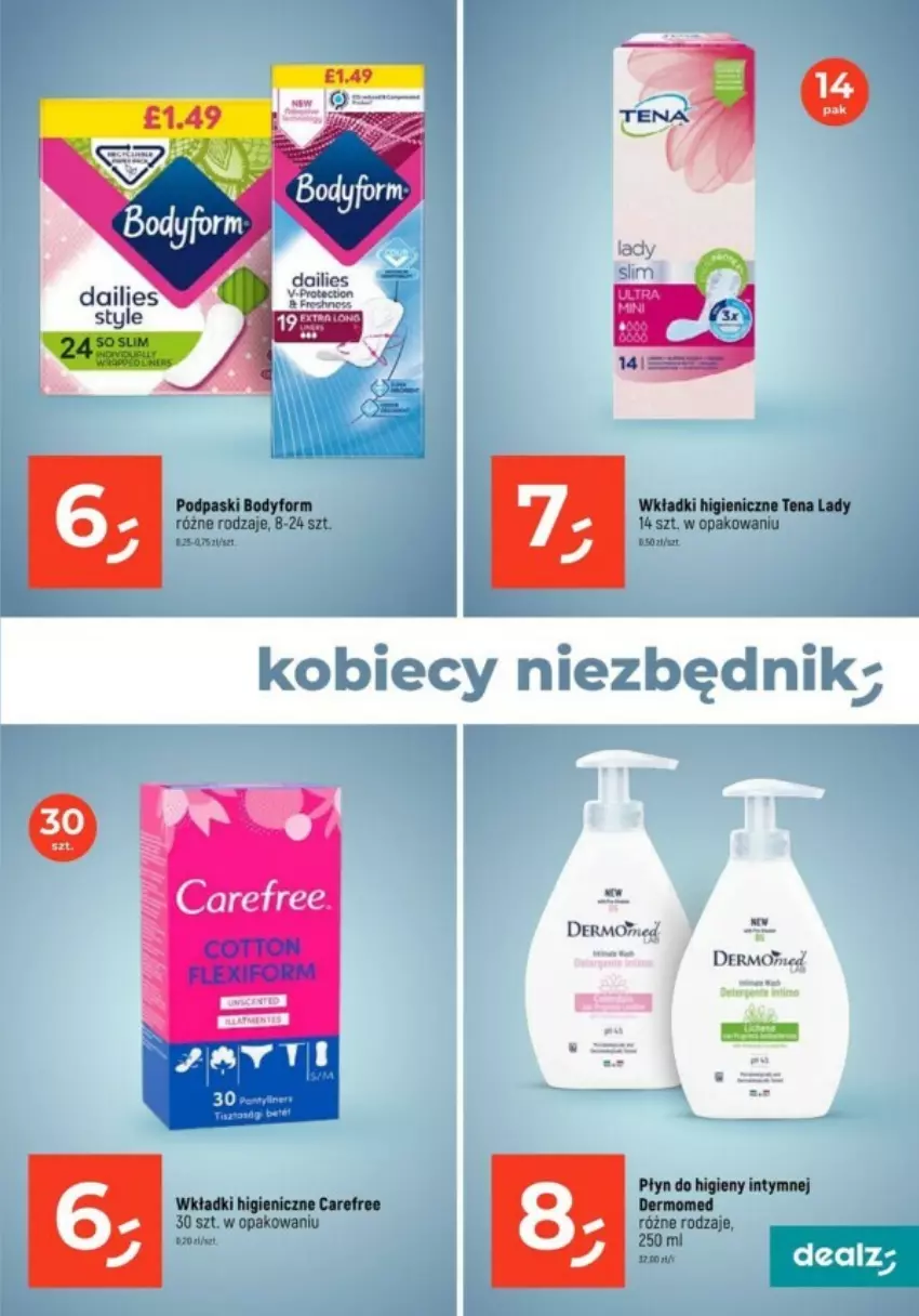 Gazetka promocyjna Dealz - ważna 26.10 do 01.11.2023 - strona 3 - produkty: Body, Mop, Płyn do higieny intymnej, Podpaski, Wkładki