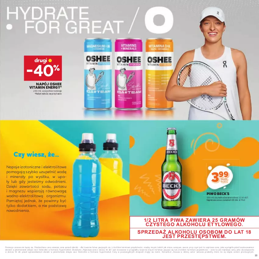 Gazetka promocyjna Stokrotka - Katalog Kulinarny - ważna 12.06 do 25.06.2025 - strona 23 - produkty: Gra, Magnez, Mięso, Mięta, Napój, Napoje, Oshee, Owoce, Piwa, Piwo, Warzywa