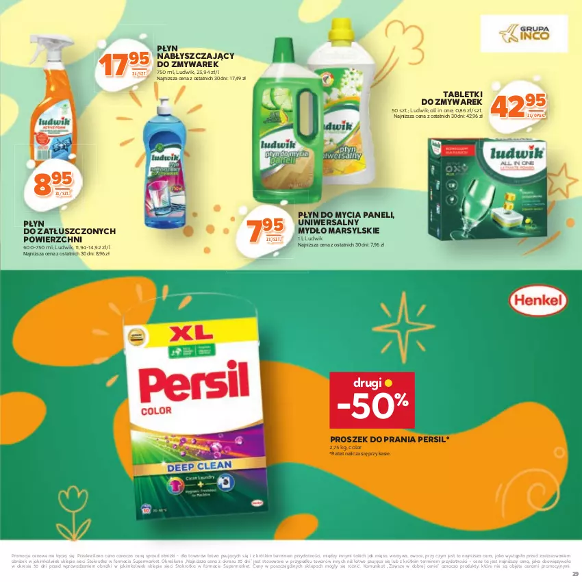 Gazetka promocyjna Stokrotka - Katalog Kulinarny - ważna 12.06 do 25.06.2025 - strona 29 - produkty: Ludwik, Mars, Mięso, Mydło, Owoce, Persil, Płyn do mycia, Płyn do mycia paneli, Płyn nabłyszczający, Proszek do prania, Tablet, Warzywa