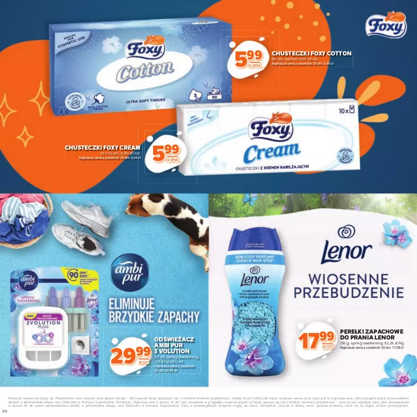 Gazetka promocyjna Stokrotka - Katalog Kulinarny - ważna 12.06 do 25.06.2025 - strona 30 - produkty: Ambi Pur, Chusteczki, Foxy, Lenor, Mięso, Owoce, Perełki zapachowe, Pur, Warzywa
