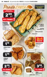 Gazetka promocyjna Netto - Artykuły spożywcze - Gazetka - ważna od 24.03 do 24.03.2024 - strona 24 - produkty: Croissant, Bagietka, Chleb, Masło, Ciabatta