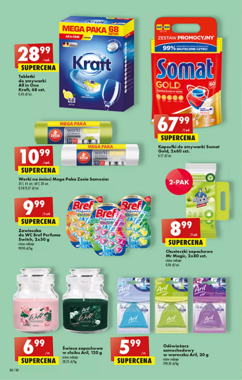 Gazetka promocyjna Biedronka - ważna 23.06 do 29.06.2022 - strona 52 - produkty: Maggi, Perfum, Somat, Tablet, Tabletki do zmywarki, Zawieszka do wc, Zmywarki