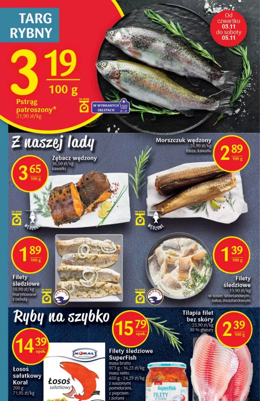 Gazetka promocyjna Delikatesy Centrum - Gazetka DC43 - ważna 03.11 do 09.11.2022 - strona 18 - produkty: Kawa, Lazur, Pieprz, Pstrąg, Sałat, Salsa, Sos, Tilapia