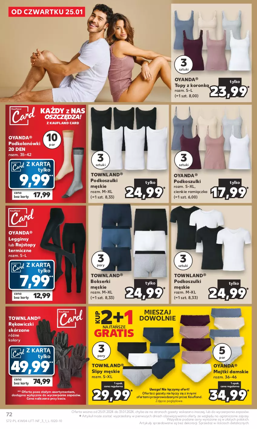 Gazetka promocyjna Kaufland - Gazetka tygodnia - ważna 25.01 do 31.01.2024 - strona 72 - produkty: Bokserki, Gin, Gra, Kosz, Legginsy, Majtki, Rajstopy, Ser, Slipy, Top, Waga