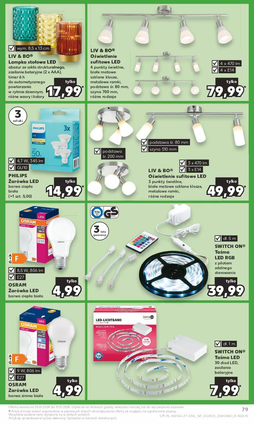 Gazetka promocyjna Kaufland - Gazetka tygodnia - ważna 25.01 do 31.01.2024 - strona 79 - produkty: Gra, Philips, Silan, Szyna