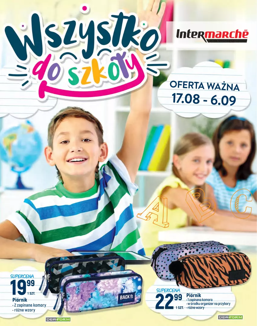 Gazetka promocyjna Intermarche - Wszystko do szkoły - ważna 17.08 do 06.09.2021 - strona 1 - produkty: Organizer, Piórnik