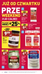 Gazetka promocyjna Aldi - Pełny katalog - Gazetka - ważna od 02.04 do 02.04.2022 - strona 26 - produkty: Gry, Szynka, Miód, Kiełbasa biała, Kiełbasa, Mięso wieprzowe, Mięso