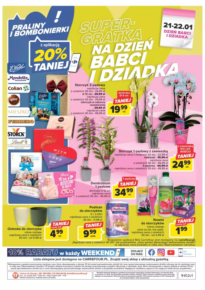 Gazetka promocyjna Carrefour - Gazetka Carrefour - ważna 10.01 do 21.01.2023 - strona 42 - produkty: Nawóz, Osłonka, Sok, Storczyk