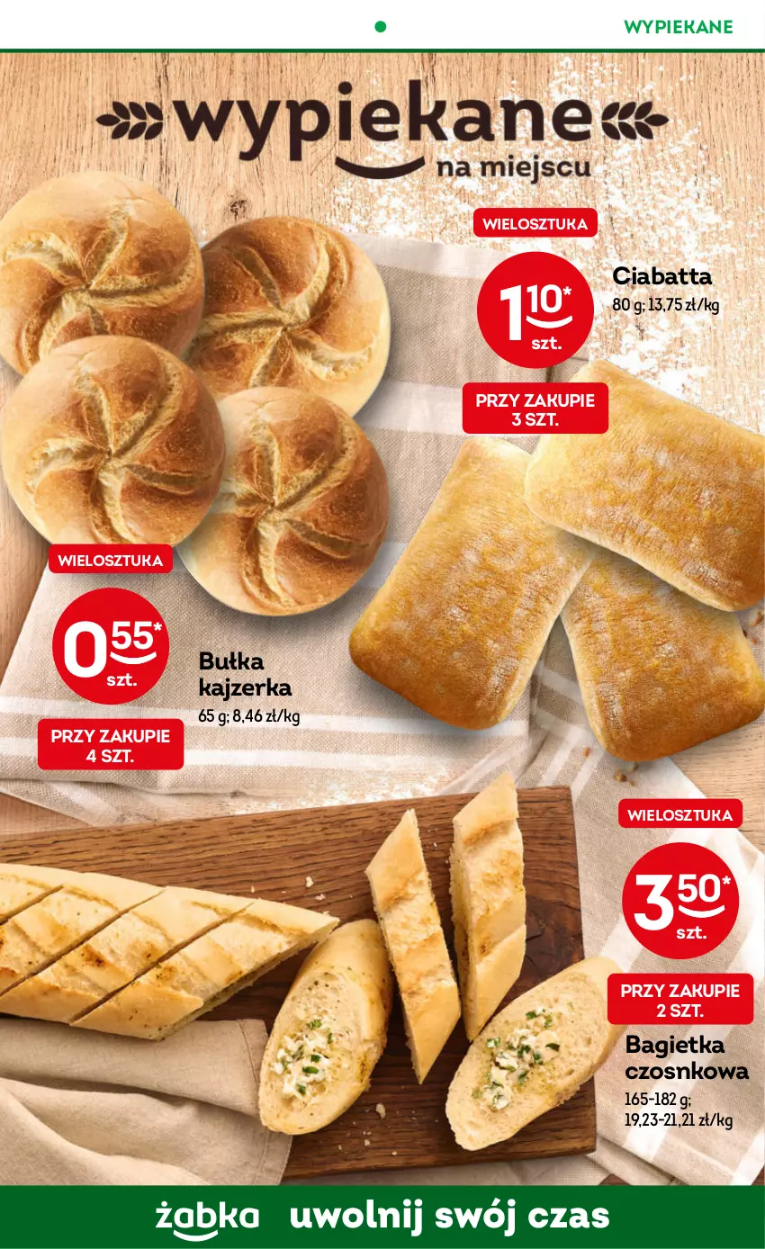 Gazetka promocyjna Żabka - ważna 08.11 do 21.11.2023 - strona 30 - produkty: Bagietka, Bagietka czosnkowa, Bułka, Ciabatta, Kajzerka