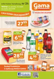 Gazetka promocyjna Gama - Gazetka Gama - Gazetka - ważna od 26.11 do 26.11.2024 - strona 1 - produkty: Majonez, Ser, Gra, Kiełbasa krakowska, Winiary, Morliny, Fanta, Gouda, Sprite, Napój, Kiełbasa, Fa