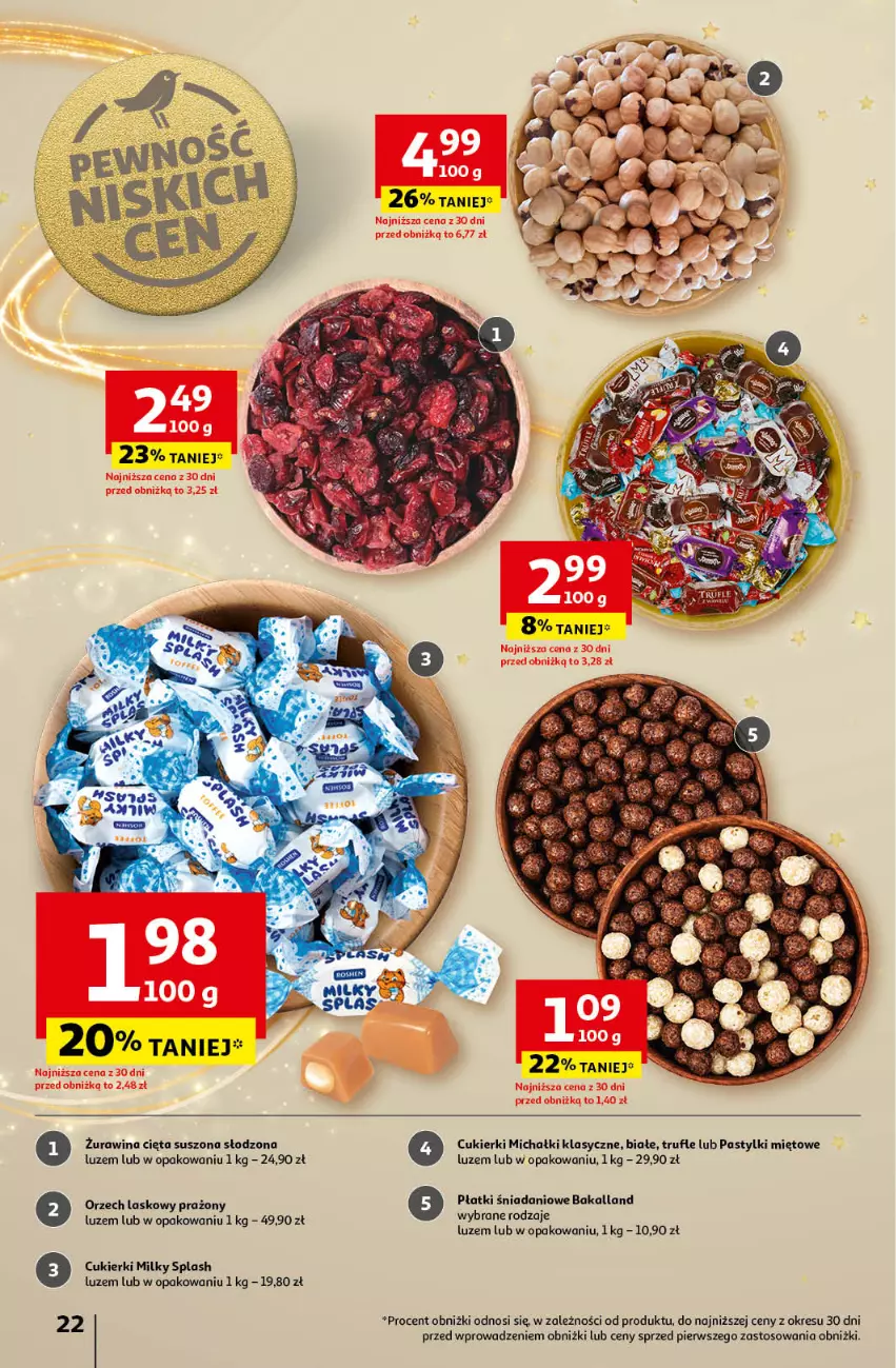 Gazetka promocyjna Auchan - Gazetka Pewność Niskich Cen Hipermarket Auchan - ważna 14.11 do 20.11.2024 - strona 24 - produkty: Bakalland, Cukier, Cukierki, Danio, Michałki, Pastylki