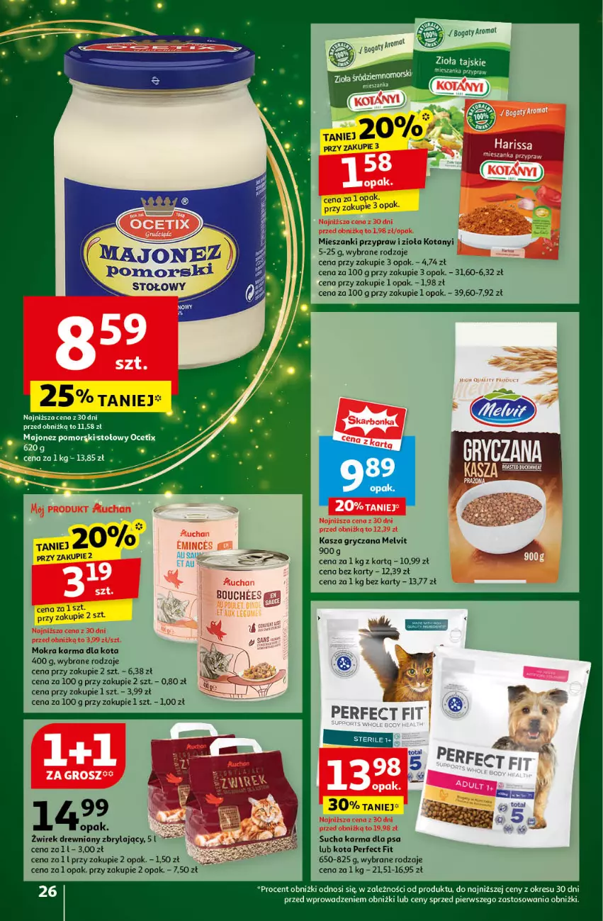 Gazetka promocyjna Auchan - Gazetka Pewność Niskich Cen Hipermarket Auchan - ważna 14.11 do 20.11.2024 - strona 28 - produkty: Gry, Kasza, Kasza gryczana, LG, Majonez, Melvit, Mokra karma, Ocet, Sucha karma