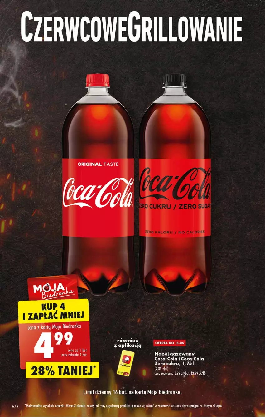 Gazetka promocyjna Biedronka - W tym tygodniu - ważna 13.06 do 18.06.2022 - strona 6 - produkty: Coca-Cola, Dron, Gin, Grill, Napój, Napój gazowany, Sok