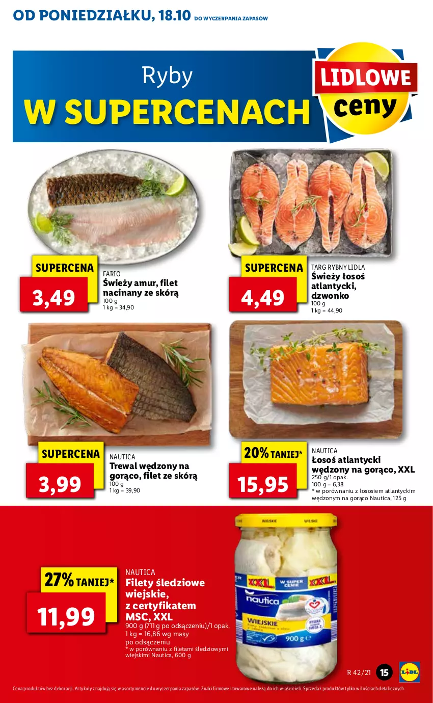 Gazetka promocyjna Lidl - ważna 18.10 do 21.10.2021 - strona 15 - produkty: Fa, Por, Sos