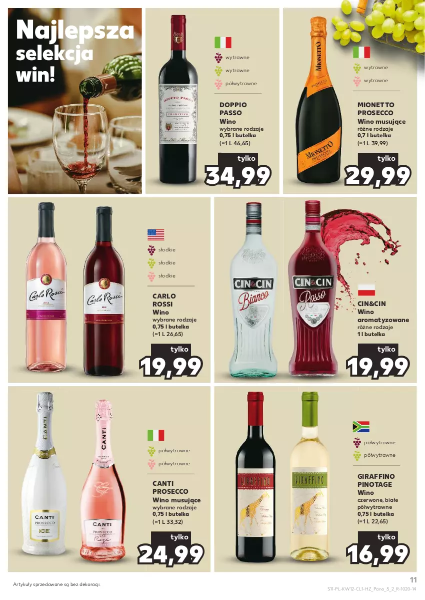 Gazetka promocyjna Kaufland - Barek Kauflandu - ważna 21.03 do 03.04.2024 - strona 11 - produkty: Carlo Rossi, Mionetto, Mus, Prosecco, Wino, Wino czerwone, Wino musujące