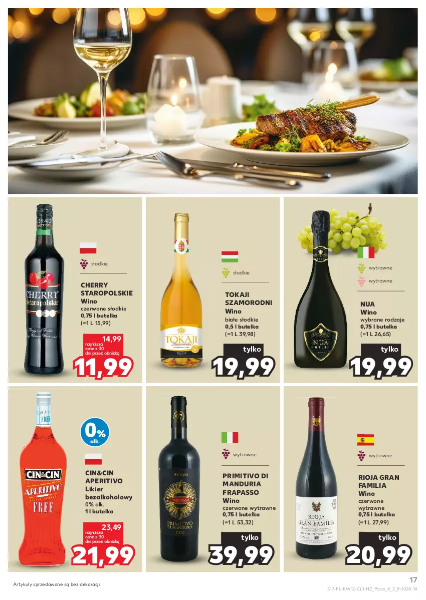 Gazetka promocyjna Kaufland - Barek Kauflandu - ważna 21.03 do 03.04.2024 - strona 17 - produkty: Fa, Gra, Likier, Rioja, Tokaji, Wino, Wino białe, Wino czerwone