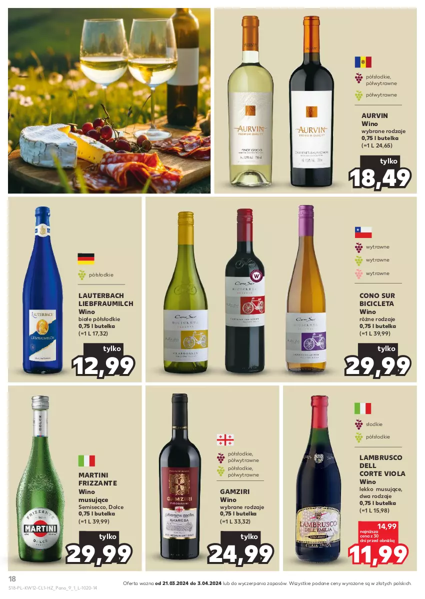 Gazetka promocyjna Kaufland - Barek Kauflandu - ważna 21.03 do 03.04.2024 - strona 18 - produkty: BIC, Dell, Martini, Mus, Wino, Wino musujące