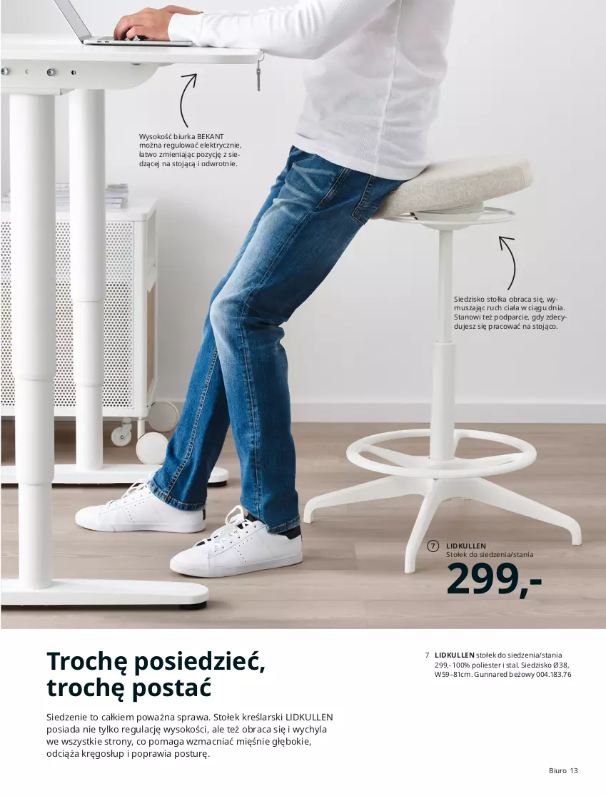 Gazetka promocyjna Ikea - Ikea Dla Firm - ważna 01.01 do 31.07.2021 - strona 13 - produkty: Dres, JBL, Krzesło, Lakier, LANA, Miska, Por, Stół, Stołek, Stolik, Szyna