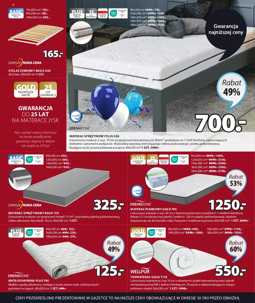 Gazetka promocyjna Jysk - Oferta tygodnia - ważna 12.04 do 16.05.2023 - strona 7 - produkty: Fa, Kokos, LG, Mata ochronna, Materac, Materac piankowy, Materac sprężynowy, Moda, Sok, Tera, Top