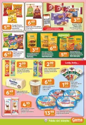 Gazetka promocyjna Gama - Gazetka Gama - Gazetka - ważna od 22.09 do 22.09.2026 - strona 5 - produkty: Orzechy włoskie, Cheetos, Orzeszki, Chipsy, Chrupki, Lody, Leon, 7 Days, Rogal, Eleo, Rodzynki, Crunchips, Ferrero, Kubek, Cappuccino, Orzeszki ziemne, Kinder, Milka, Bakalland, Hortex