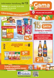 Gazetka promocyjna Gama - Gazetka Gama - Gazetka - ważna od 30.06 do 30.06.2026 - strona 1 - produkty: Piwa, Piwo, Piec, Gra, Chipsy, Tyskie, Mleczko, Ptasie mleczko, Fa