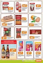 Gazetka promocyjna Gama - Gazetka Gama - Gazetka - ważna od 30.06 do 30.06.2026 - strona 3 - produkty: Piwa, Piwo, Piec, Sok, Gra, Sokołów, Parówki, Parówki z szynki, Pasztet, Kaszanka, Kasza, Kiełbasa, Olewnik, Bianka