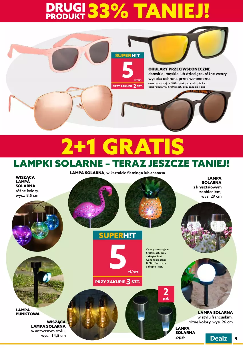 Gazetka promocyjna Dealz - NOWA GAZETKAWielkie Marki Mini Ceny - ważna 06.07 do 12.07.2022 - strona 9 - produkty: Ananas, Dzieci, Gra, Huśtawka, Lampa, Namiot, Pistolet, Sok, Tera