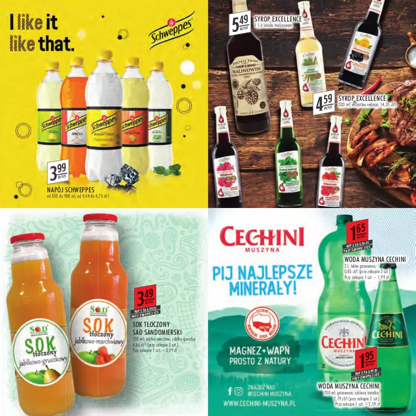 Gazetka promocyjna Stokrotka - Katalog Szkoła - ważna 11.08 do 31.08.2022 - strona 17 - produkty: LANA, Mus, Napój, Schweppes, Sok, Syrop, Szyna, Woda