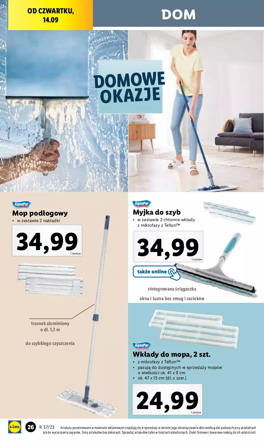 Gazetka promocyjna Lidl - GAZETKA - ważna 11.09 do 16.09.2023 - strona 32 - produkty: Fa, Mop