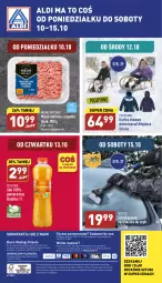 Gazetka promocyjna Aldi - Pełny katalog - Gazetka - ważna od 15.10 do 15.10.2022 - strona 40 - produkty: Skrobaczka do szyb, Teleskop, Mięso mielone, Sok, Por, Skrobaczka, Mięsne specjały, Kurtka, O nas, Pocopiano, Biuro, Mięso