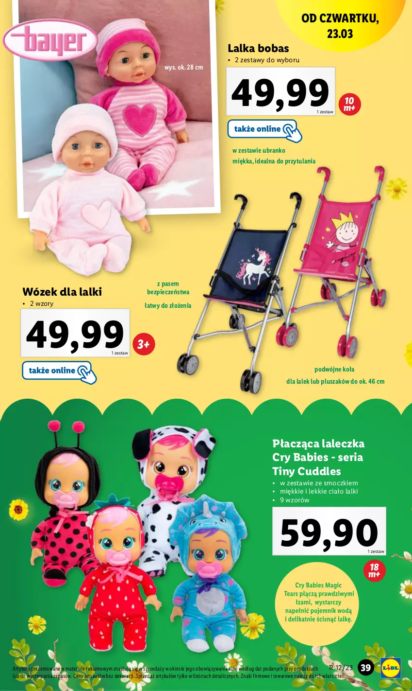 Gazetka promocyjna Lidl - GAZETKA - ważna 20.03 do 25.03.2023 - strona 41 - produkty: Lalka, Piec, Pluszak, Pojemnik, Ser, Wózek