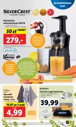 Gazetka promocyjna Lidl - GAZETKA - Gazetka - ważna od 25.03 do 25.03.2023 - strona 13 - produkty: Sok, Por, Wyciskarka wolnoobrotowa, Pojemnik, Ręcznik, Wyciskarka, Waga